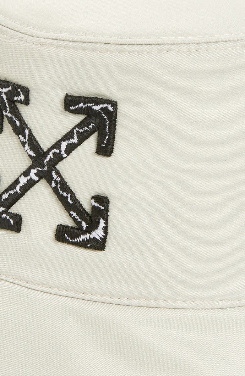 Off-White Rev Arrow Embroidered Bucket Hat, Alternate, color,