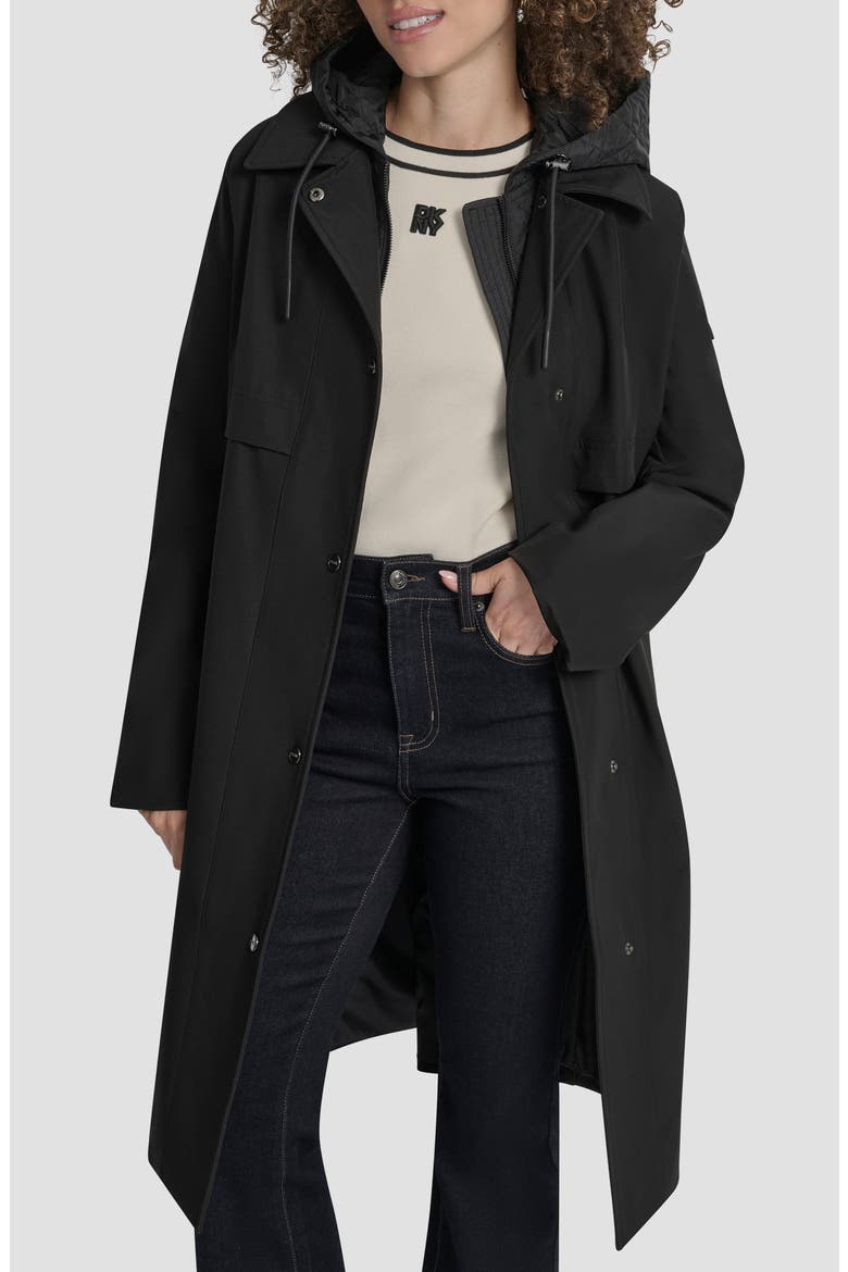 Softshell Hooded Trench Coat (Women) | Nordstromrack