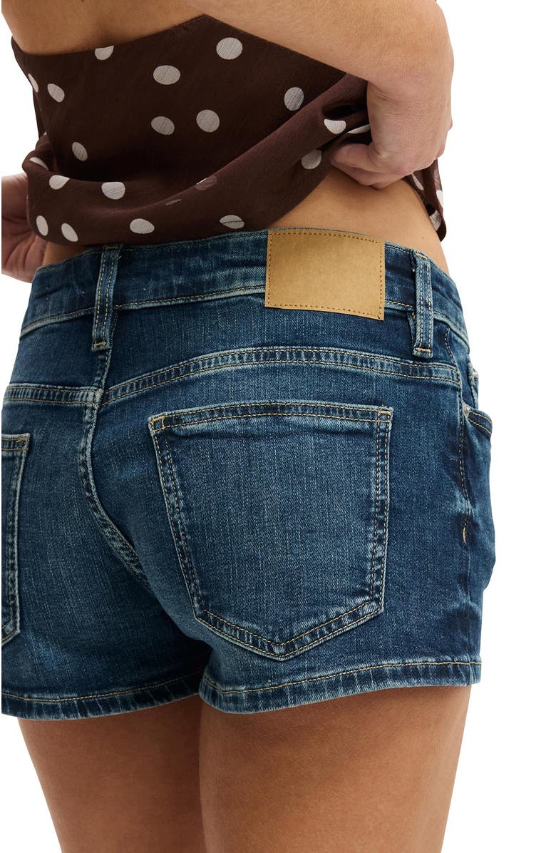 Cotton On Women's Micro Low Denim Short, Alternate, color, Virgo Blue