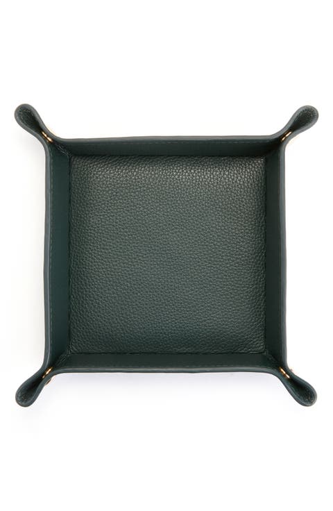 Catchall Leather Valet Tray