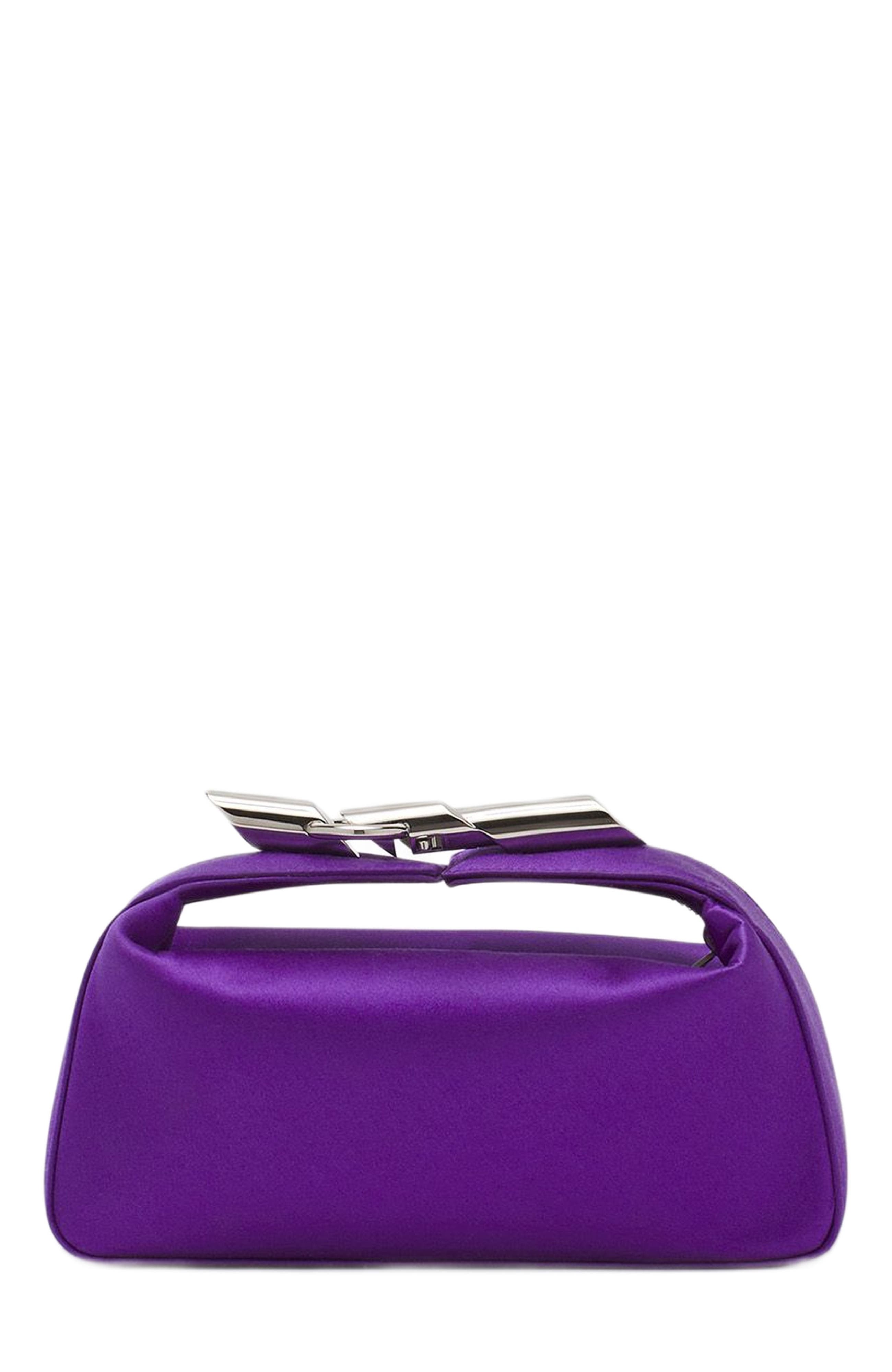 Lanvin Haute Séquence Satin Clutch Bag, Alternate, color, 