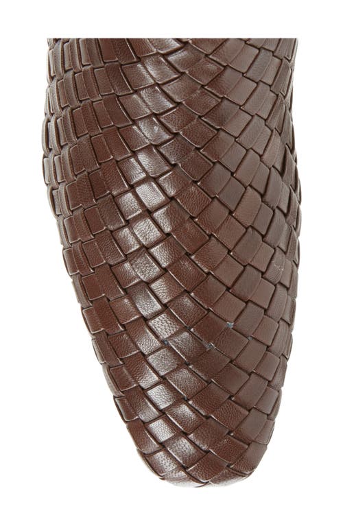 Loeffler Randall Marcella Woven Bootie In Espresso