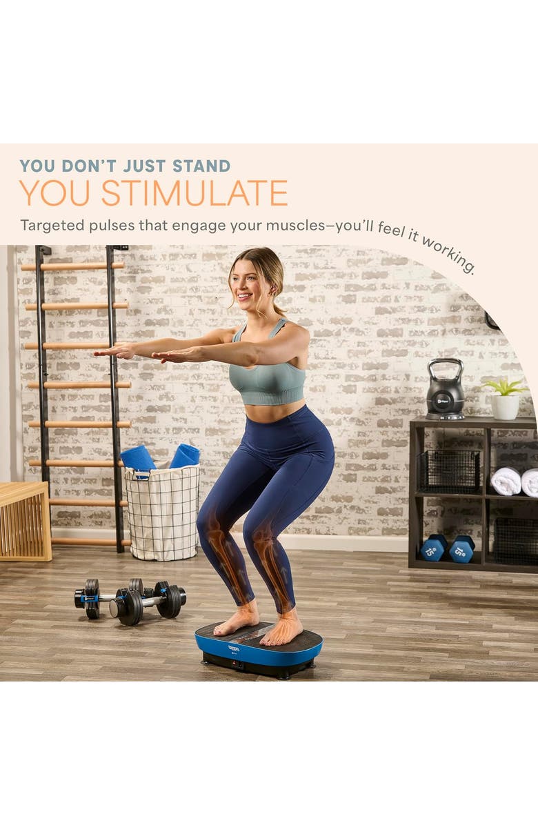 Lifepro VibraPulse Slim Vibrating Plate Exercise Machine for Balance Muscle Toning and Recovery, Alternate, color, Black