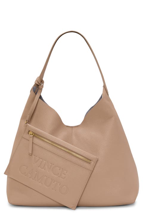 Jenna Pebble Leather Hobo Bag