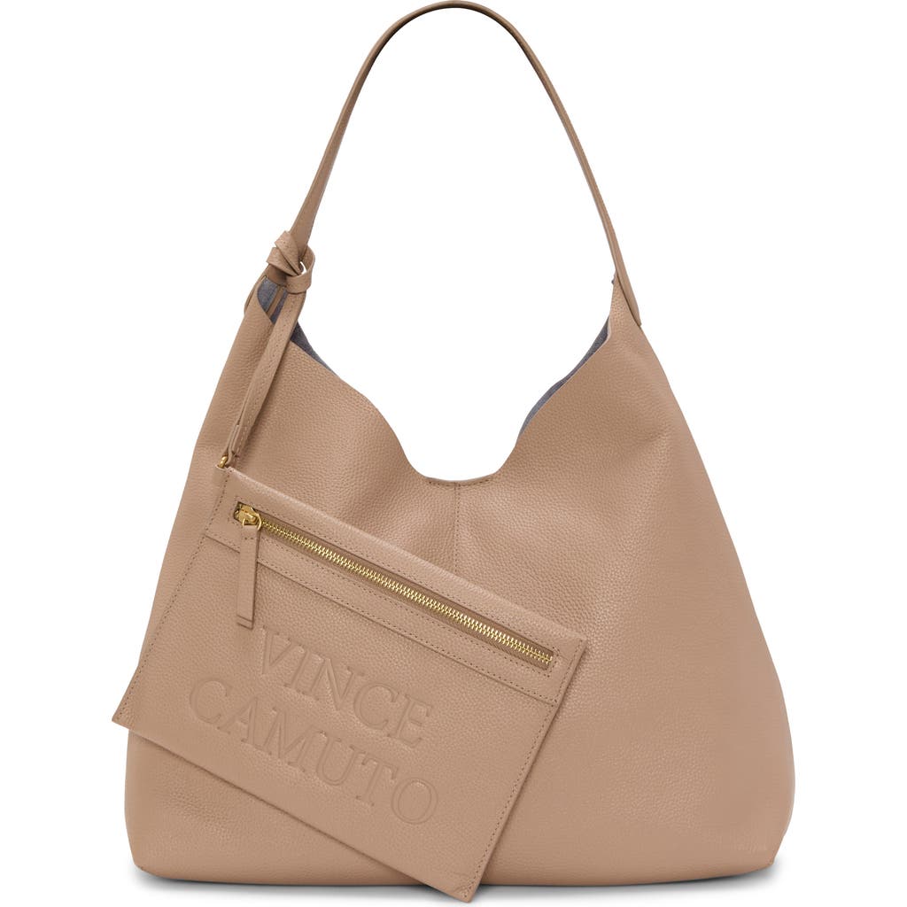 Vince Camuto Jenna Pebble Leather Hobo Bag