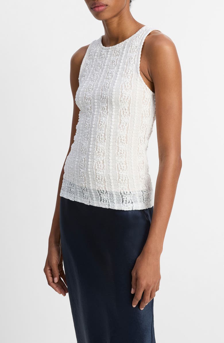 Vince Lace Tank, Alternate, color, Off White
