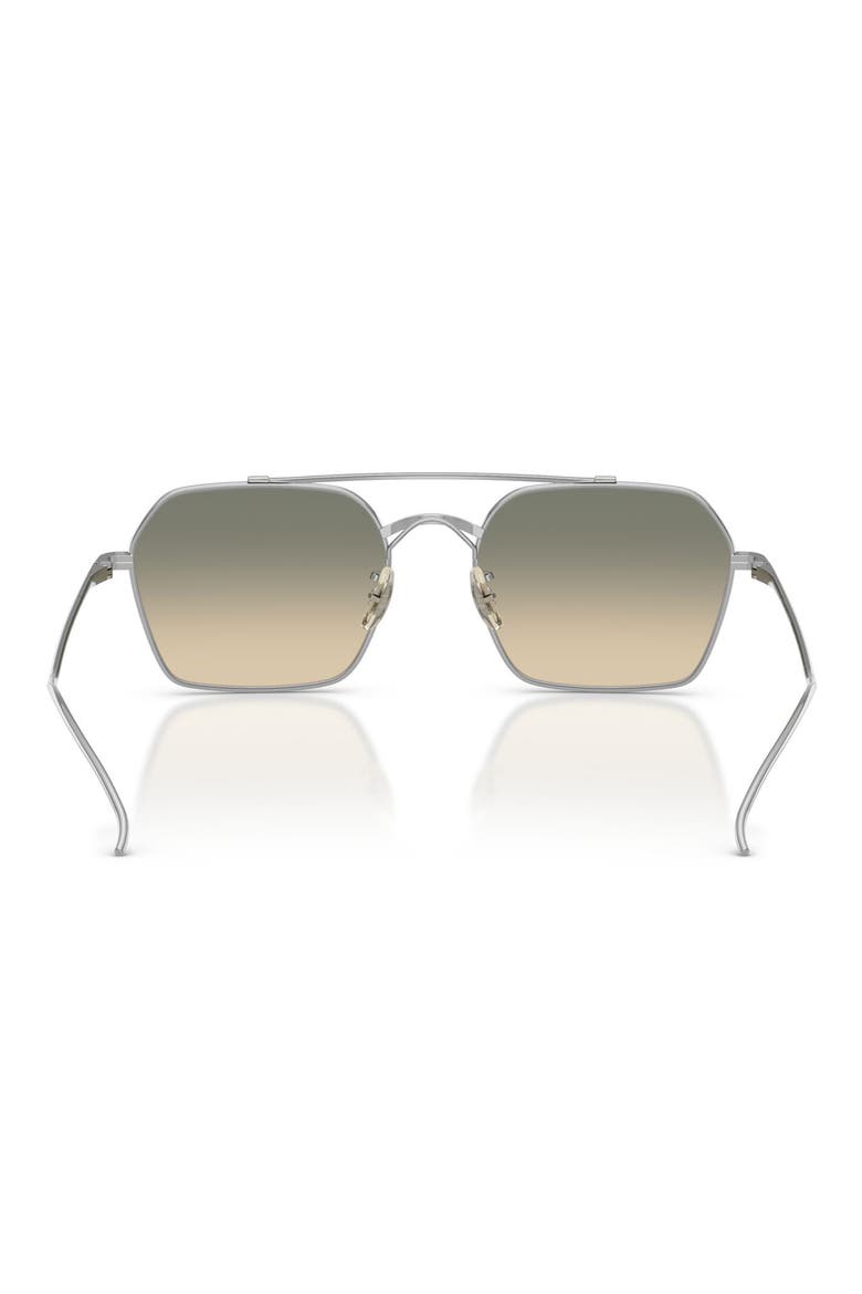 TK-15 53mm Geometric Sunglasses, Alternate, color, SILVER / ENOKI GRADIENT