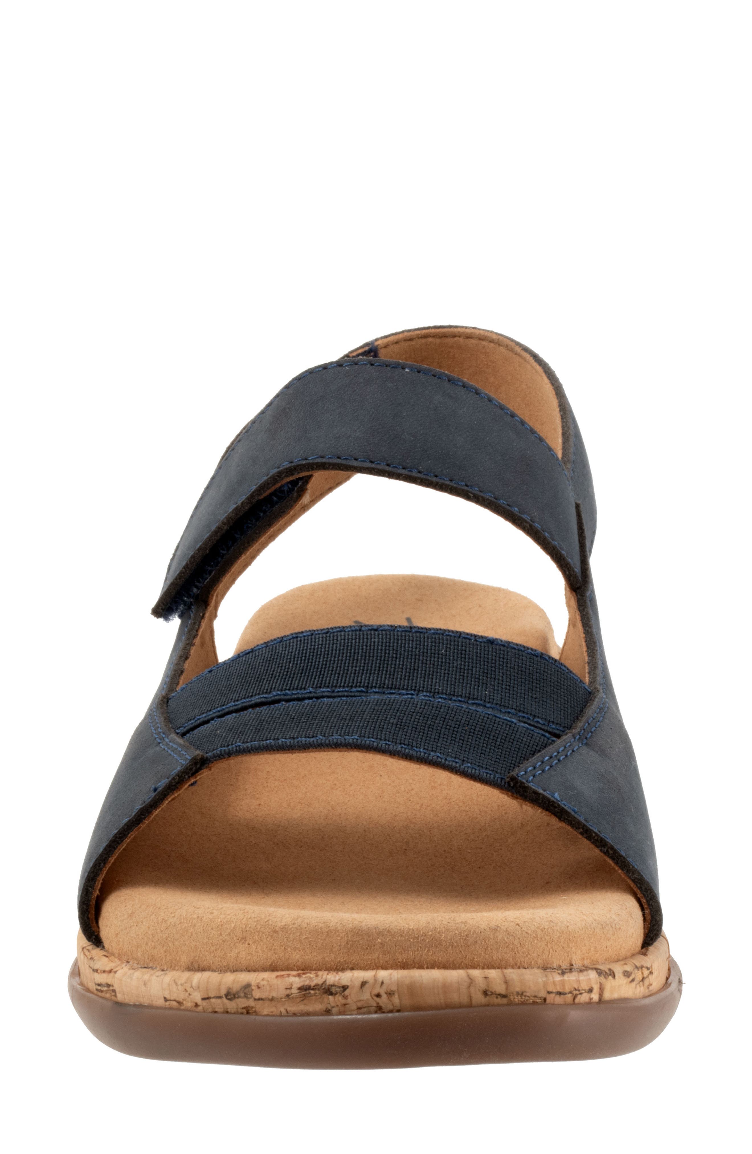 Trotters Gemini Slingback Wedge Sandal - Multiple Widths Available, Alternate, color, Navy Nubuck