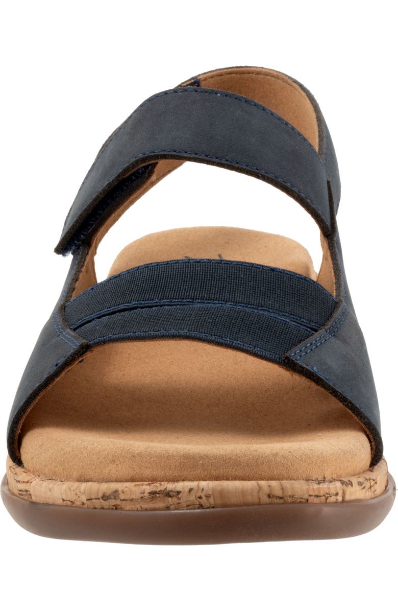 Trotters Gemini Slingback Wedge Sandal - Multiple Widths Available, Alternate, color, Navy Nubuck