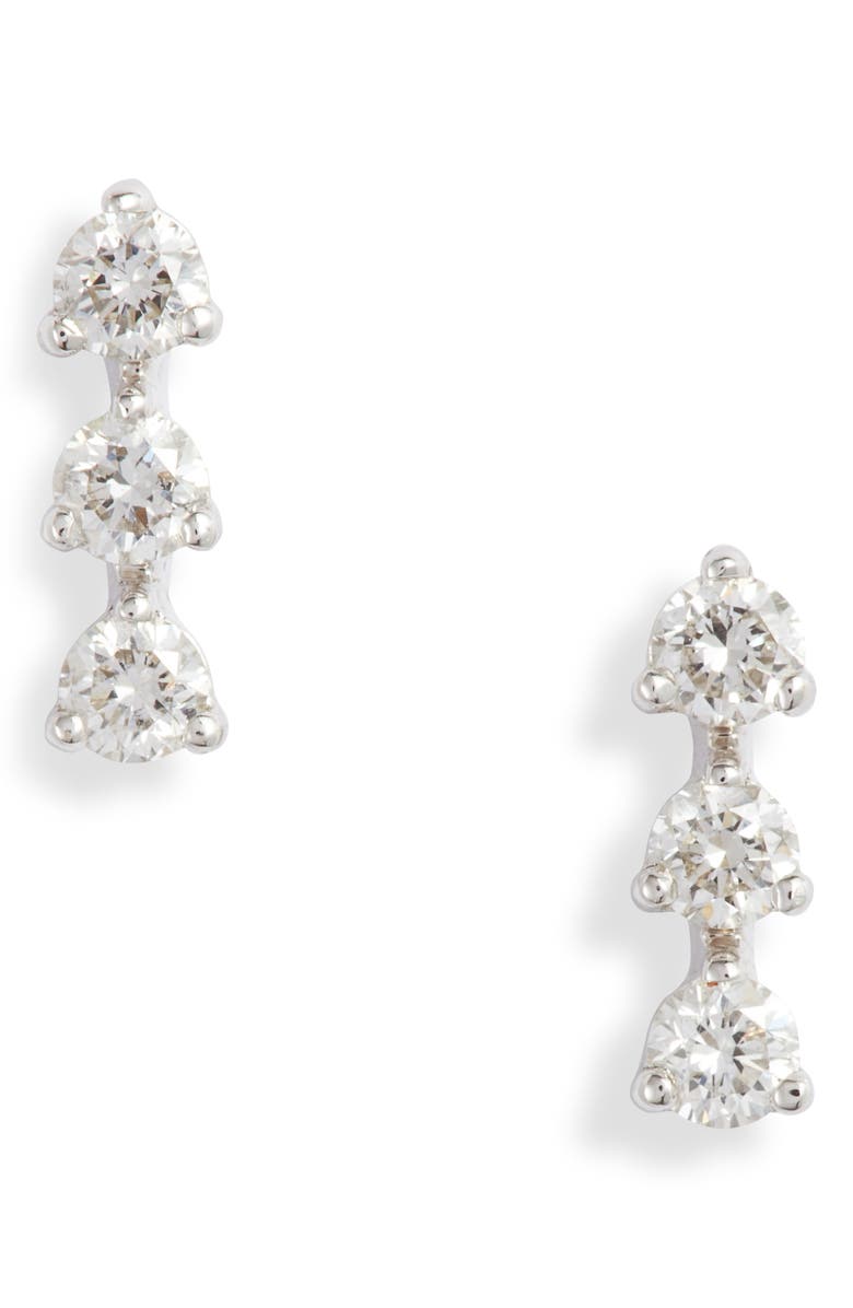 Bony Levy Liora Triple Diamond Stud Earrings, Main, color, 
