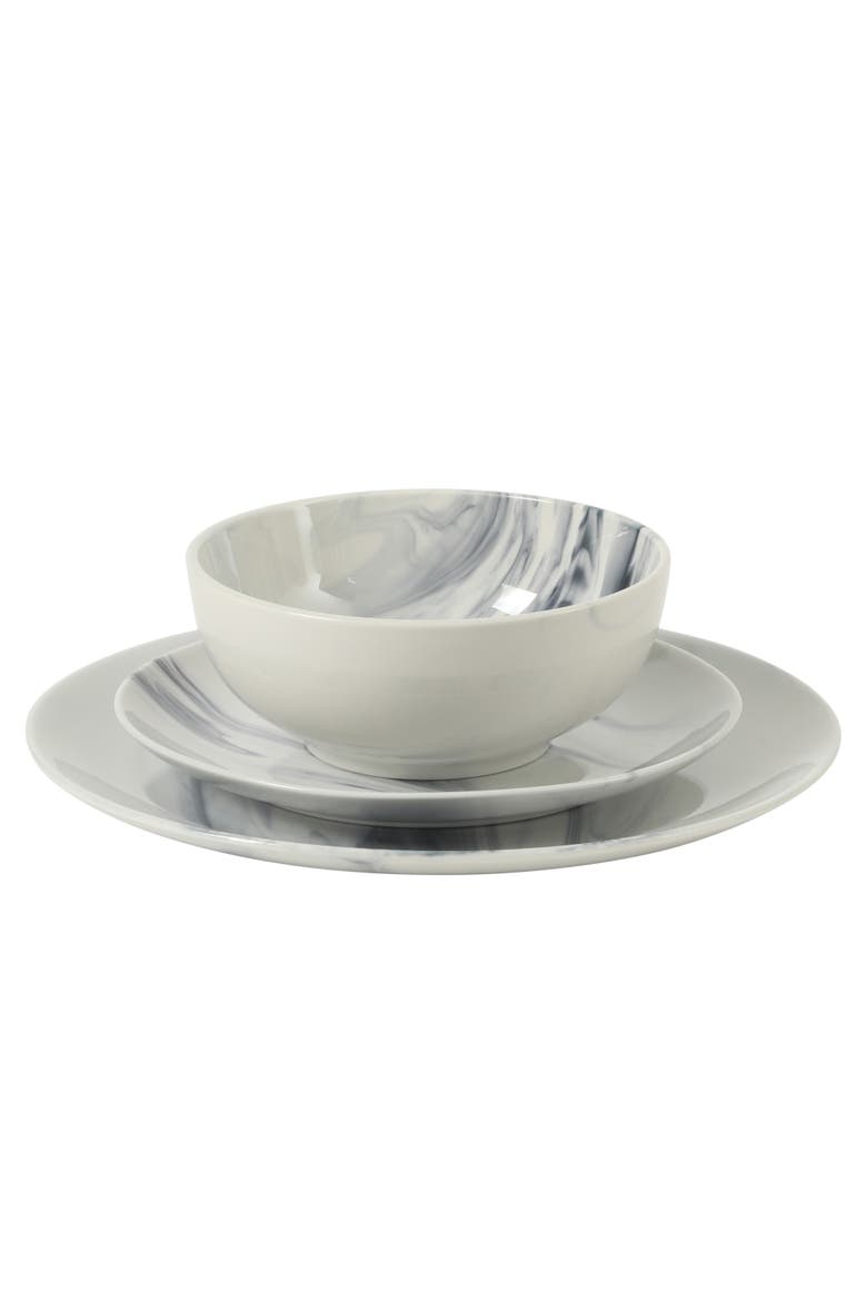 Cloudlight Decorated Porcelain Dinnerware Set, Alternate, color, Blue/White