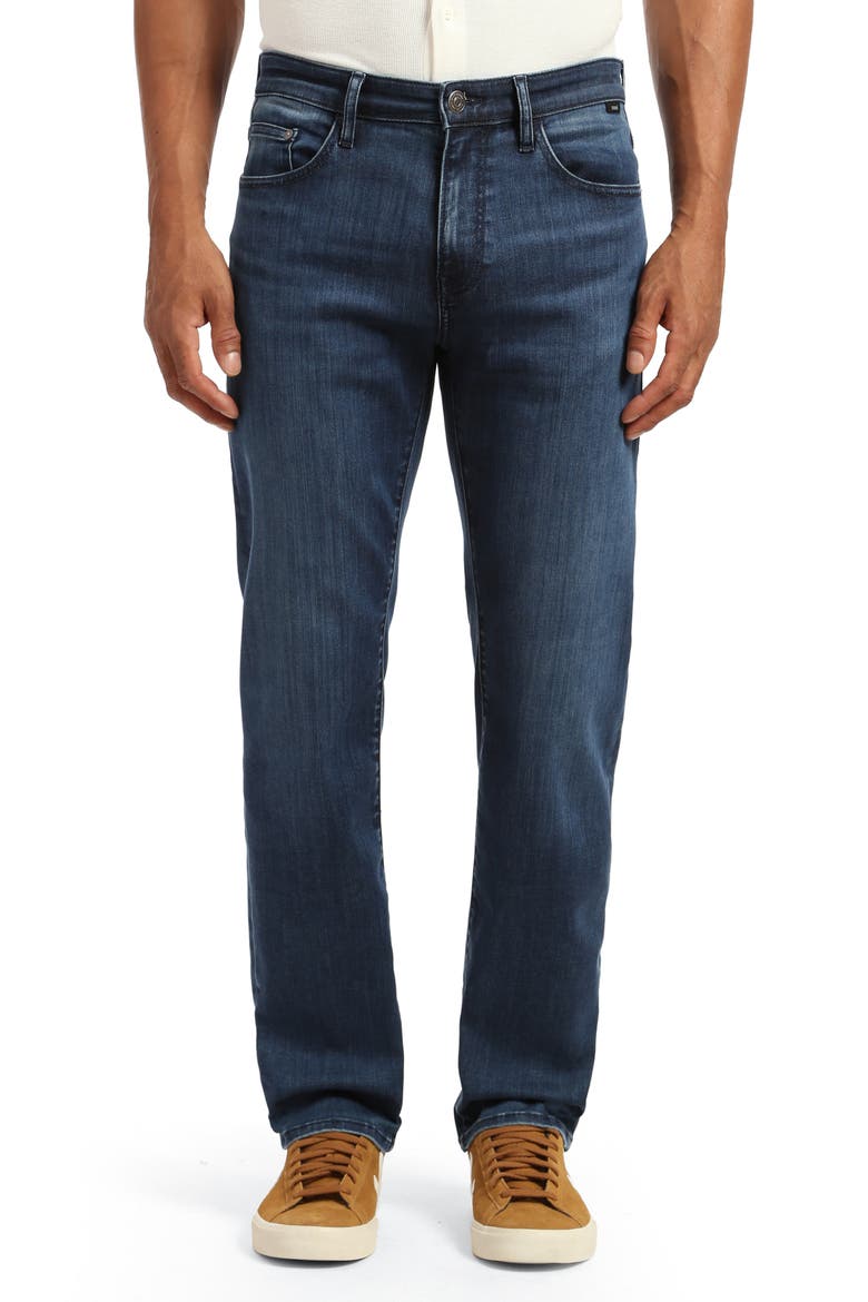 Zach Straight Leg Jeans, Main, color, DARK TONAL BRUSHED SUPERMOVE
