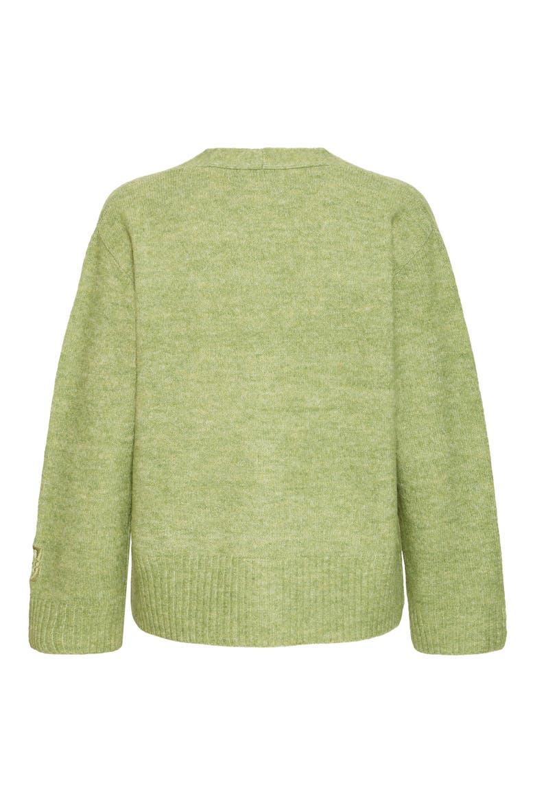 Ihbaling Button Front Sweater, Alternate, color, IGUANA MELANGE