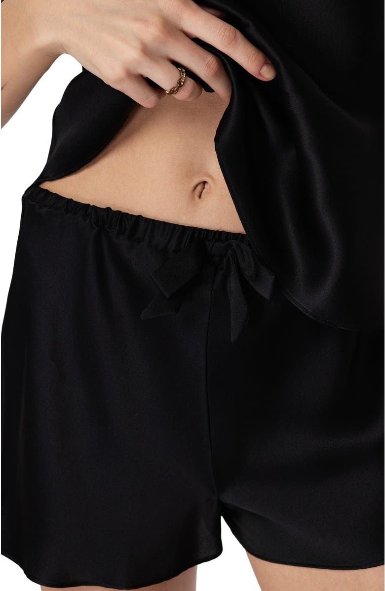 SILKSILKY Silk Spaghetti Strap Camisole Pajama Set, Alternate, color, 