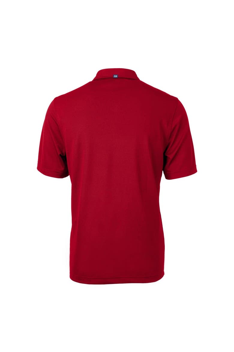 Men's Cutter & Buck Red Lehigh Valley IronPigs Big & Tall Virtue Eco Pique Recycled Polo, Alternate, color, Red