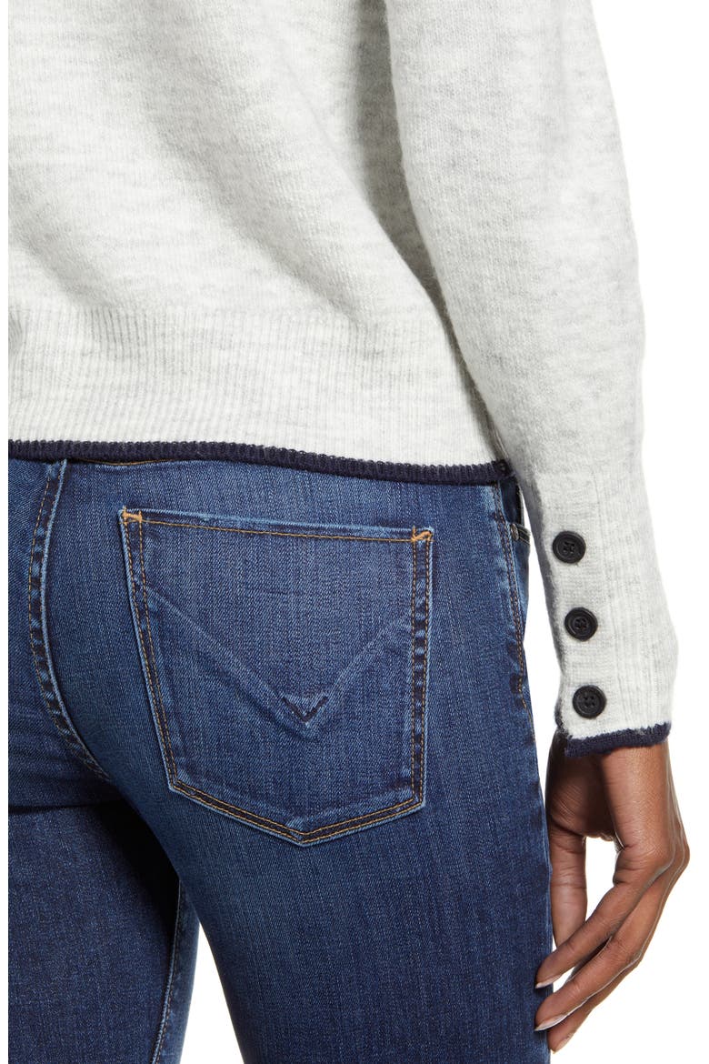 Mikayla Stripe Pullover, Alternate, color, HEATHER ASH
