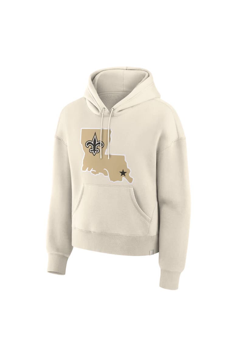 Women's Fanatics Cream New Orleans Saints Dove Legacy Pullover Hoodie, Alternate, color, Cream