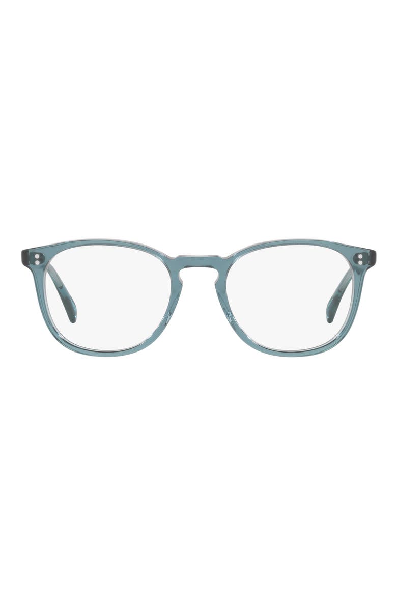 Finley Esquire 49mm Square Optical Glasses, Main, color, BLUE