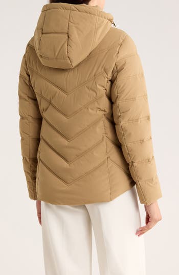 Water Resistant Chevron Quilted Jacket