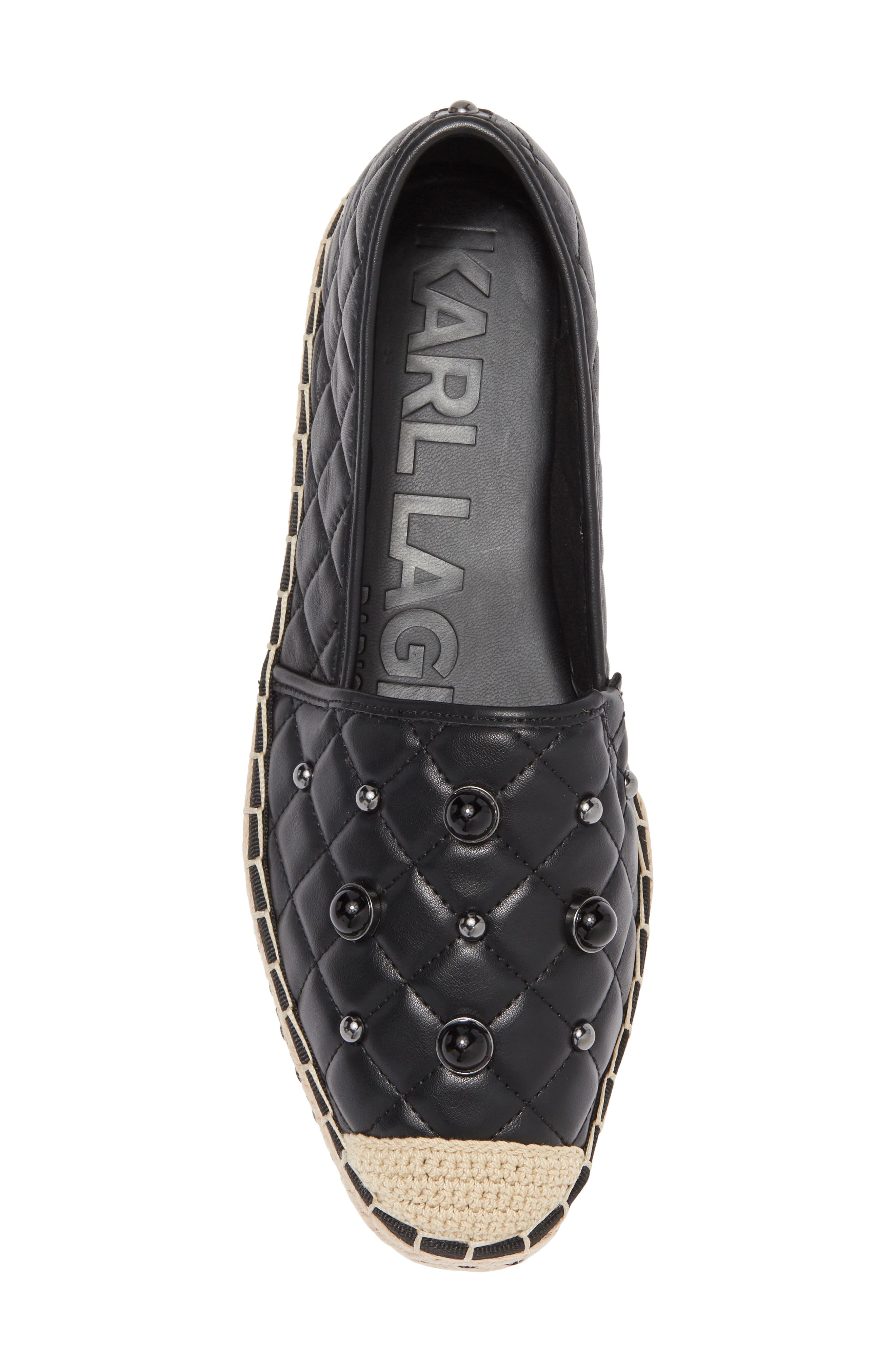 KARL LAGERFELD PARIS Beatrix Espadrille Platform Slip-On, Alternate, color, 