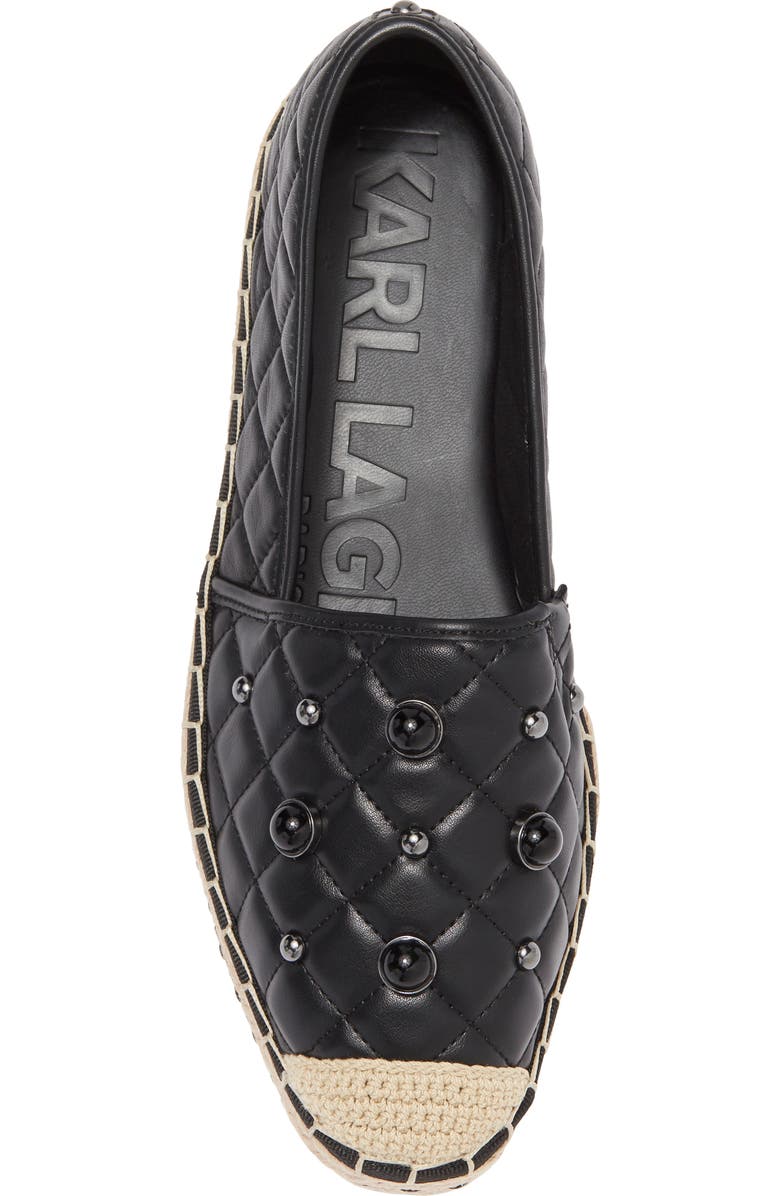 KARL LAGERFELD PARIS Beatrix Espadrille Platform Slip-On, Alternate, color,