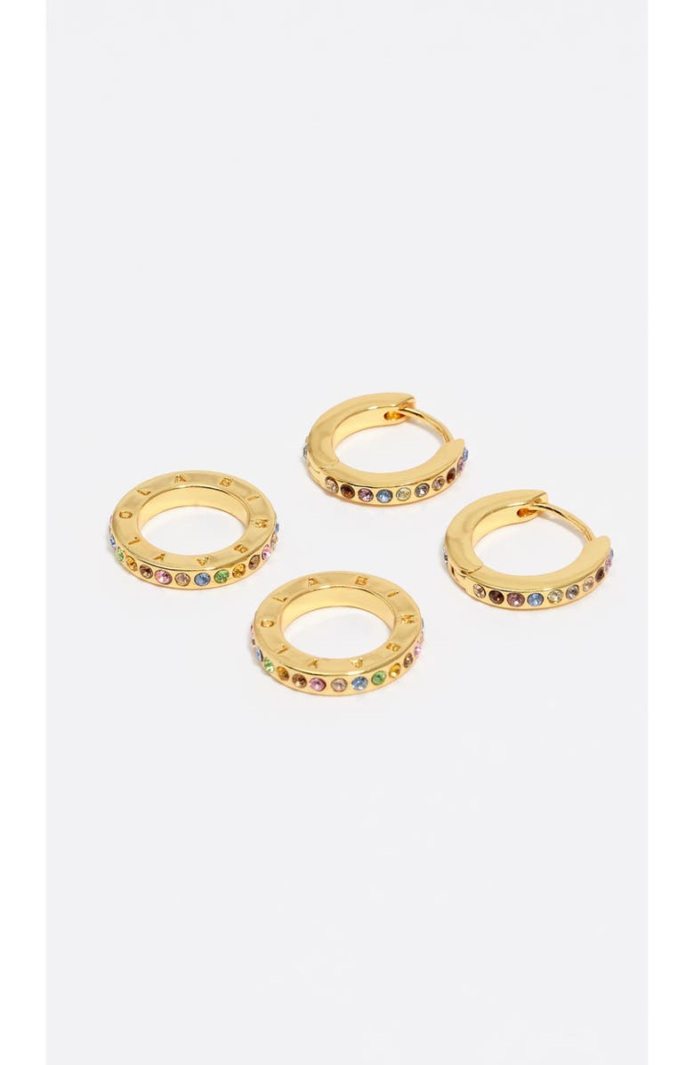 Bimba y Lola Logo Double-Hoop Earrings, Alternate, color, 
