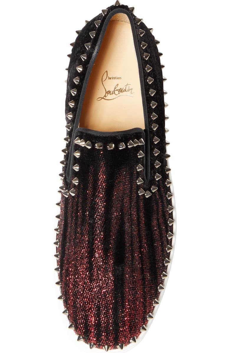Christian Louboutin Pik Boat Spike Slip-On Sneaker, Alternate, color,