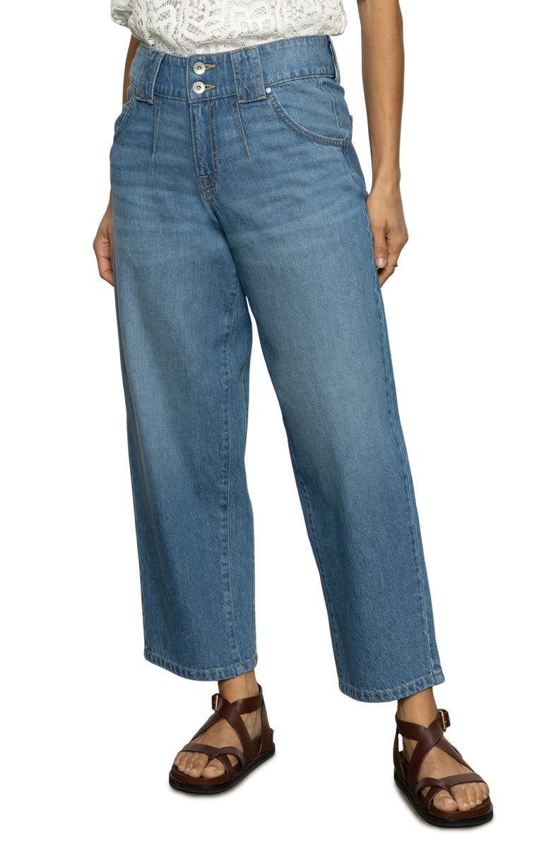 Sanctuary Side Car High Waist Ankle Barrel Jeans, Alternate, color,