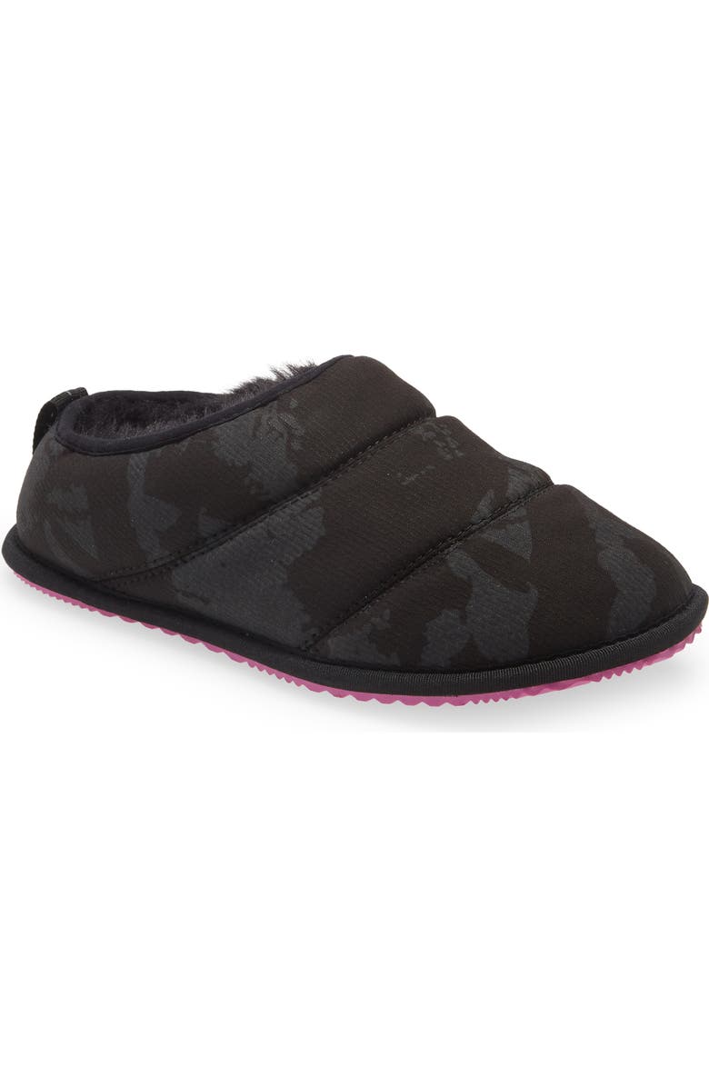 SOREL Go Bodega Run Faux Fur Lined Slipper, Main, color,