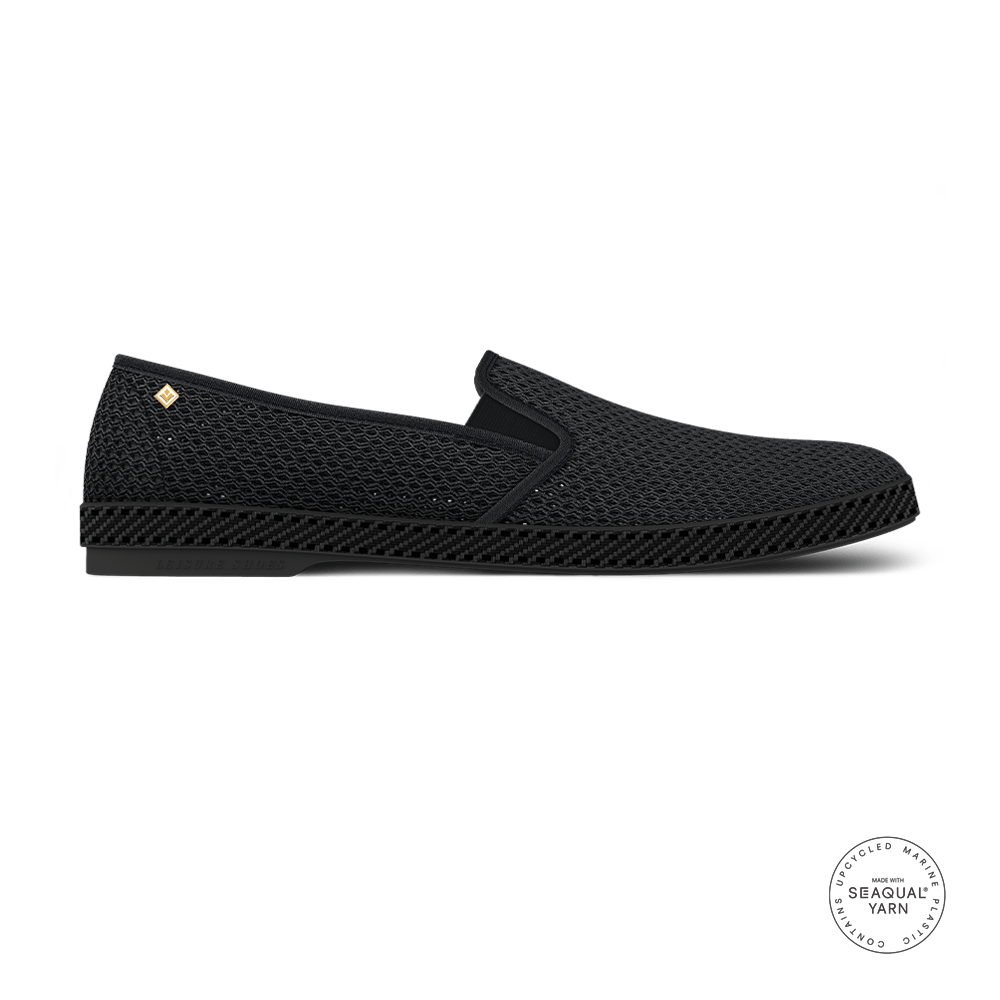 Rivieras Classic Mesh Slip-On Loafer, Main, color, Black