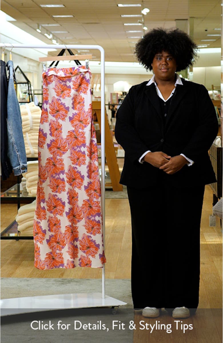 Remmie Print Strapless Maxi Dress, sales video thumbnail