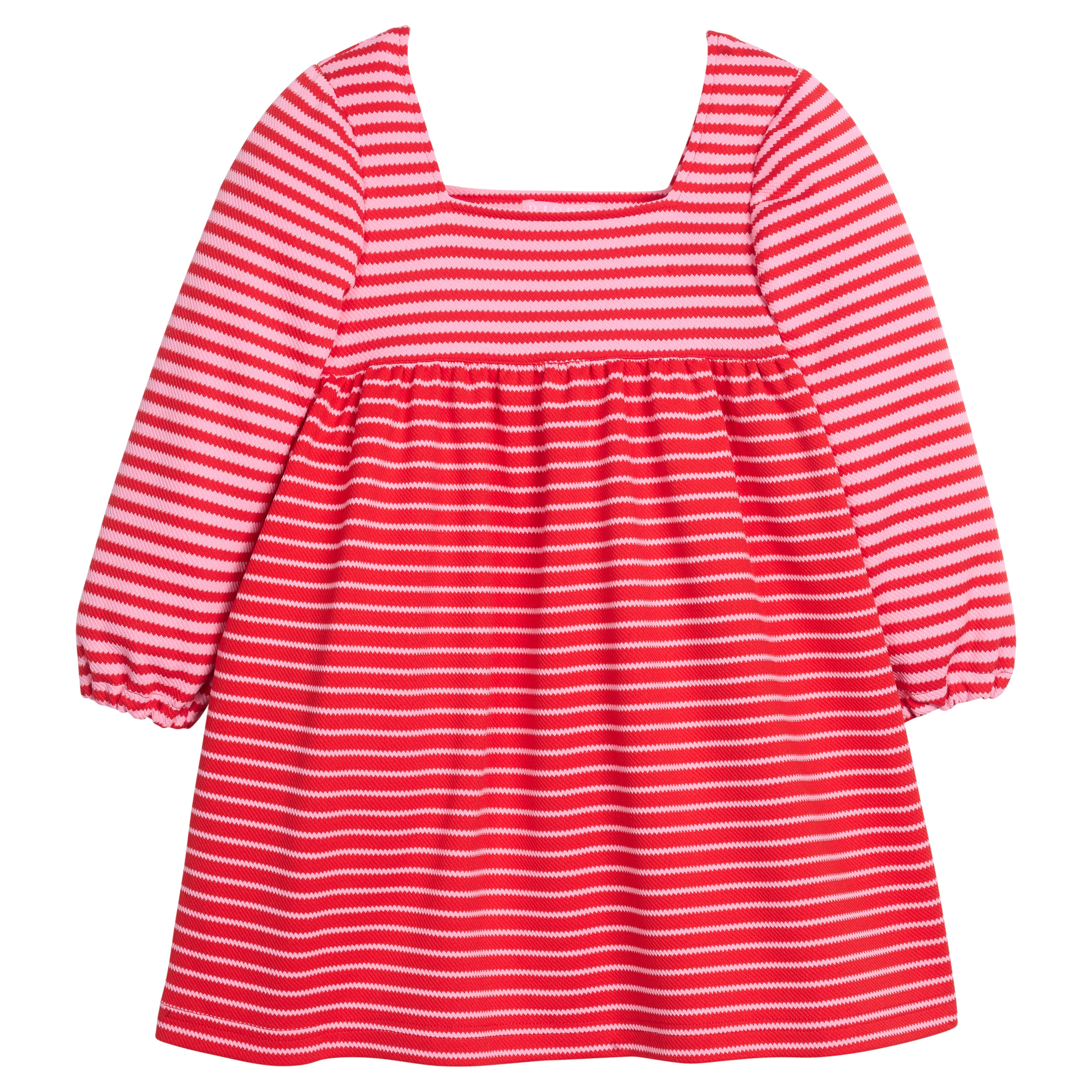 selected Red & Pink Pique Stripe