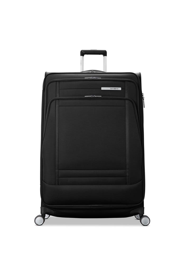 UpLIFT Softside Expandable (20"/29") 2 Piece Spinner Luggage Set, Alternate, color, Black