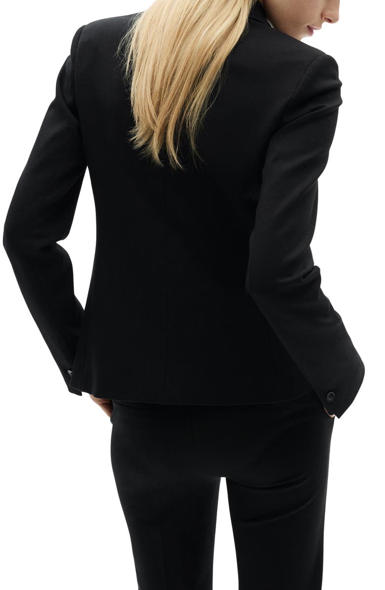 MANGO Slim Fit Suit Jacket, Alternate, color, Black