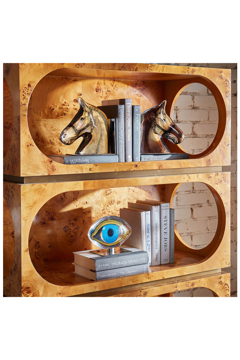 Druggist Eye Objet Acrylic Sculpture, Alternate, color, Blue / Gold / Black