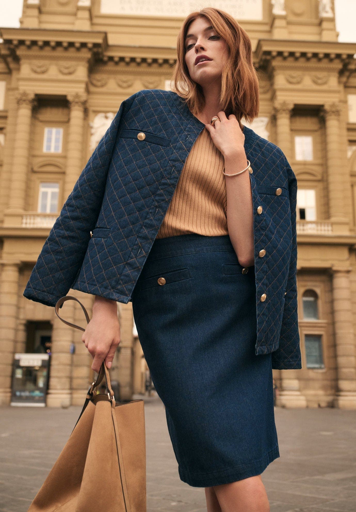 Quilted Denim Lady Jacket - image 2