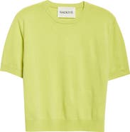 NACKIYÈ Short Sleeve Cashmere Sweater
