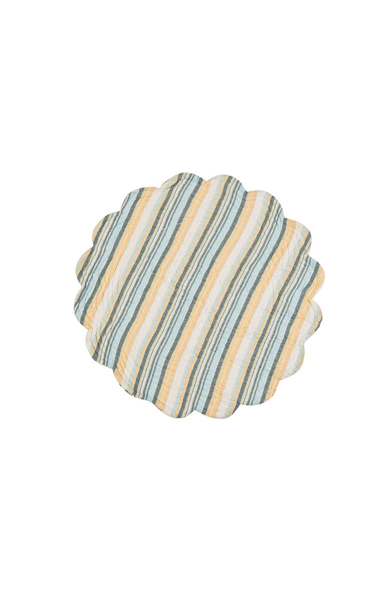 C&F Home Ainsley Round Placemats Set of 6, 17", Alternate, color, Off-White