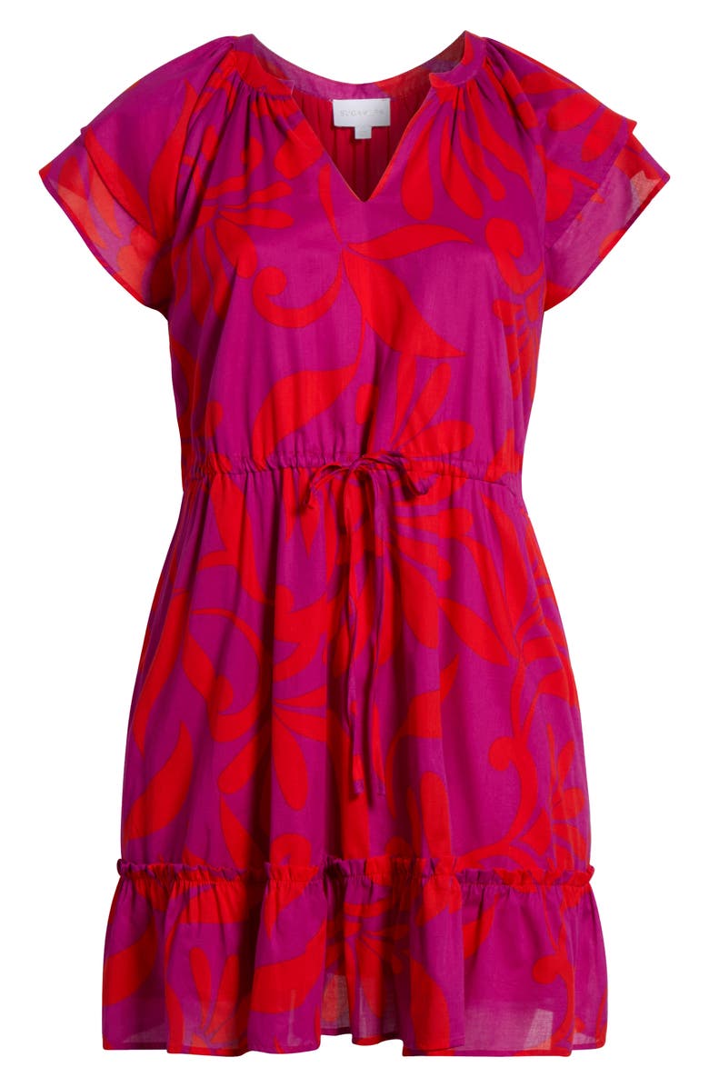 SUGARLIPS Arona Floral Baden Cotton Dress, Alternate, color,