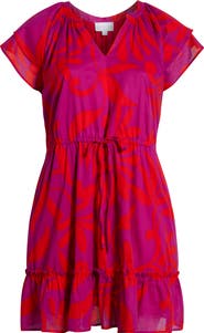 SUGARLIPS Arona Floral Baden Cotton Dress