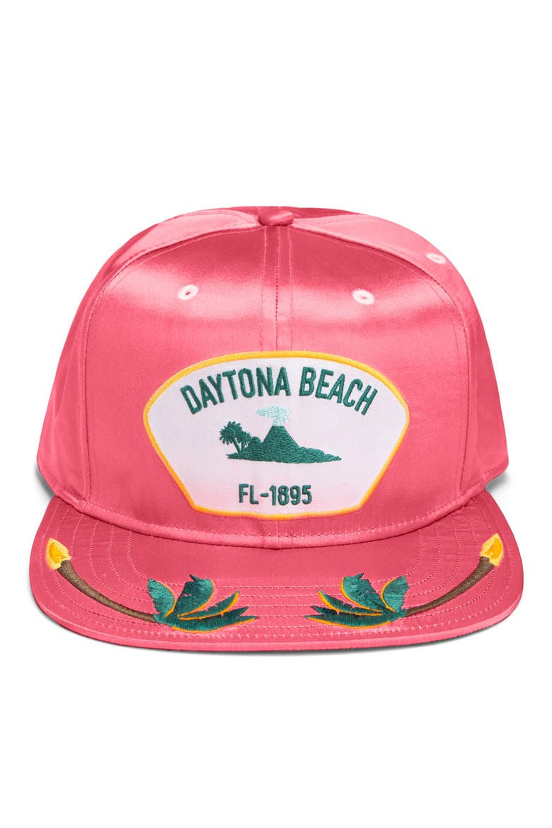 Florida Man Erupts Adjustable Snapback Cap, Alternate, color, MAGENTA