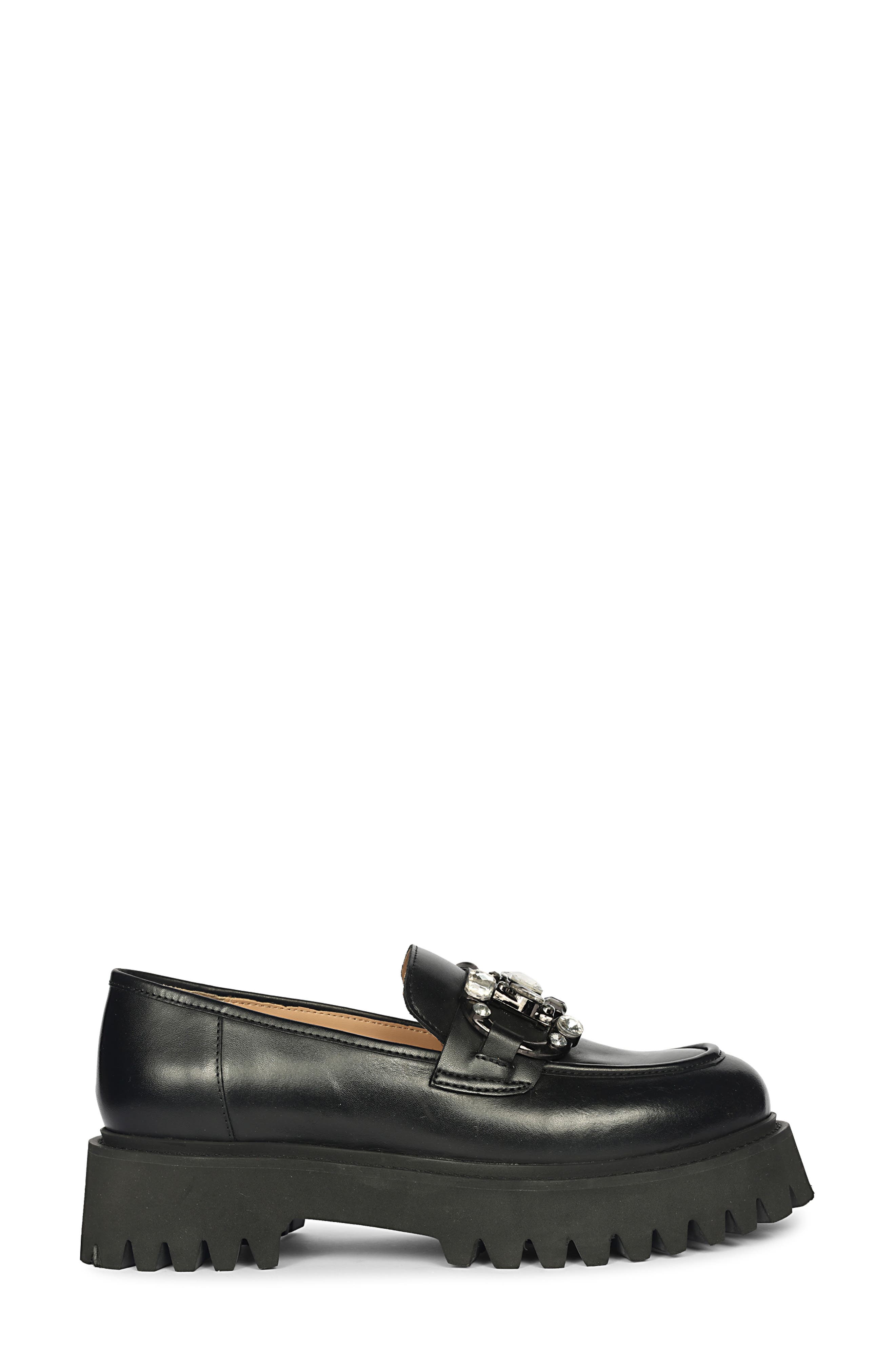 SAINT G Feri Platform Loafer, Alternate, color, Black
