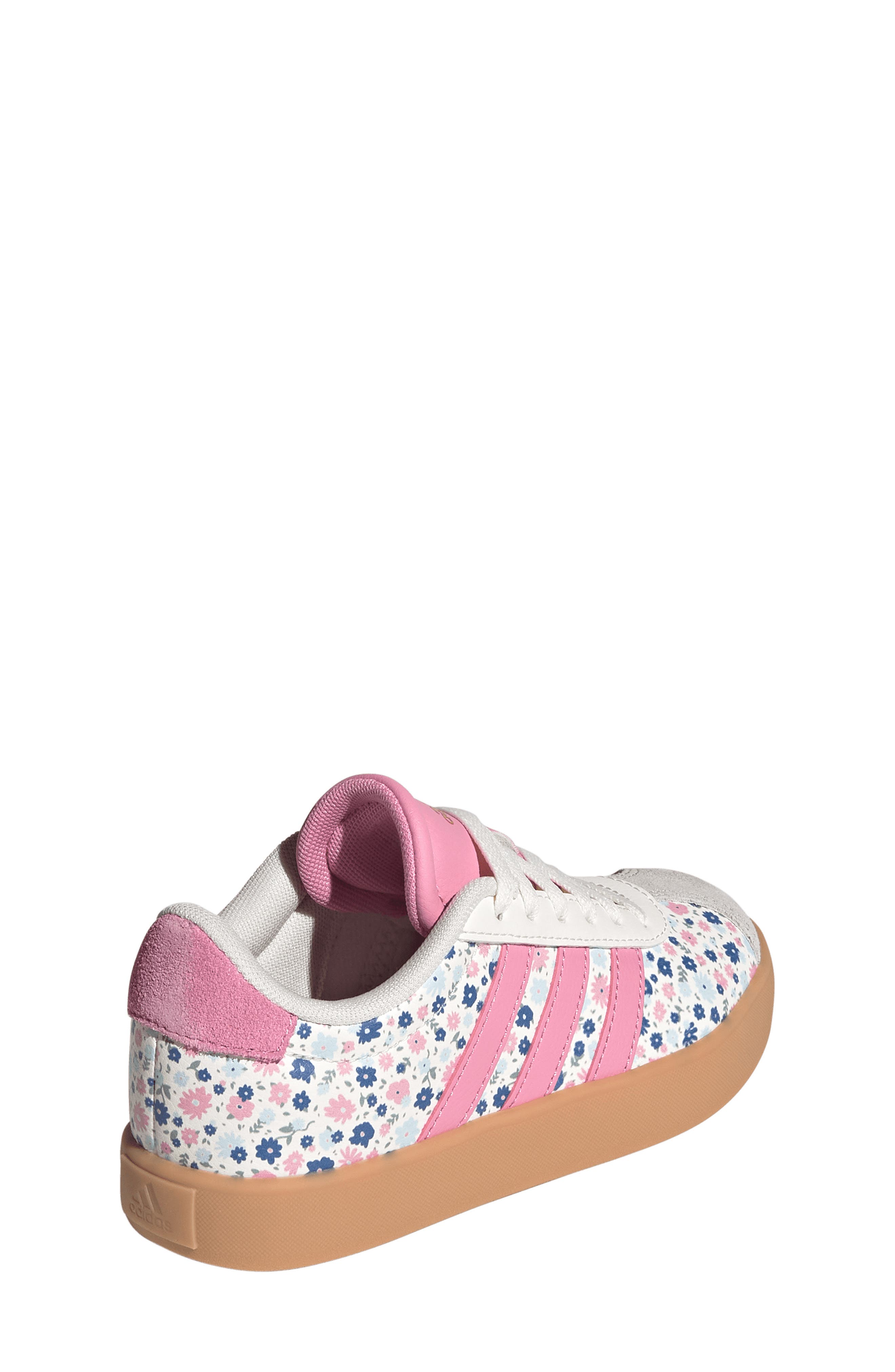 adidas Kids' VL Court 3.0 Sneaker, Alternate, color, Off White/ Bloom/ Ice Blue