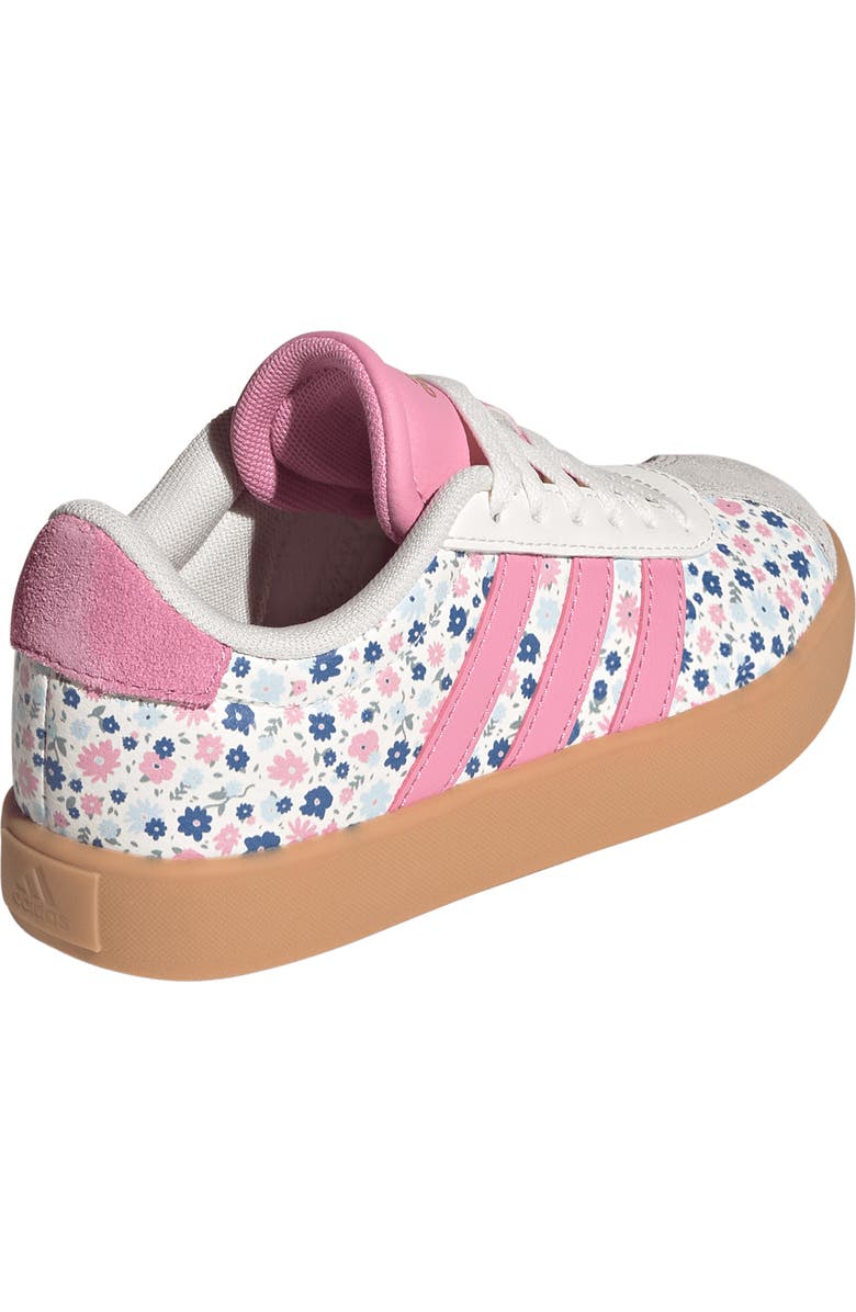 adidas Kids' VL Court 3.0 Sneaker, Alternate, color, Off White/ Bloom/ Ice Blue