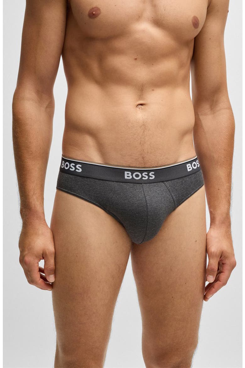 Assorted 3-Pack Power Stretch Cotton Briefs, Main, color, OPEN GY
