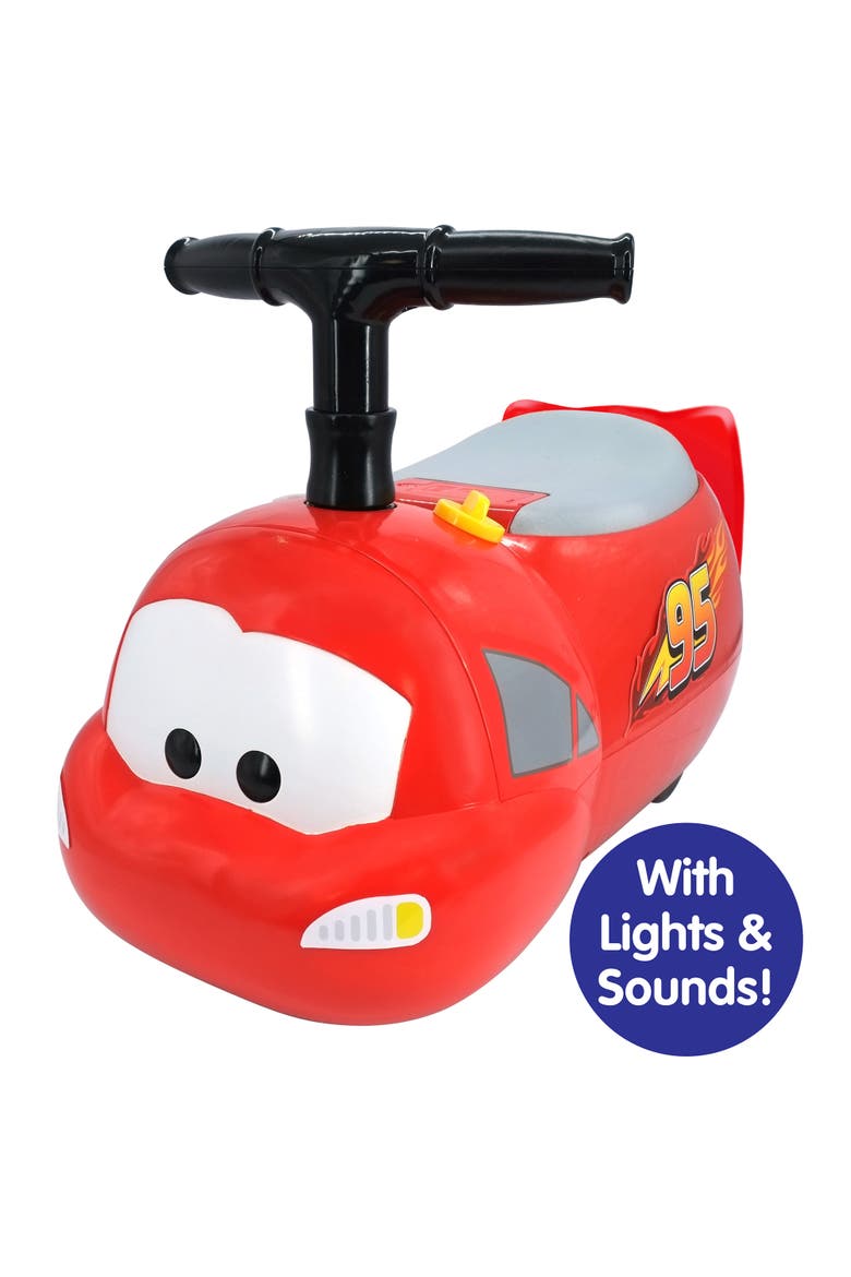Lights & Sounds Zoom Ride-On Lightning McQueen Disney Cars Vehicle, Alternate, color, Red