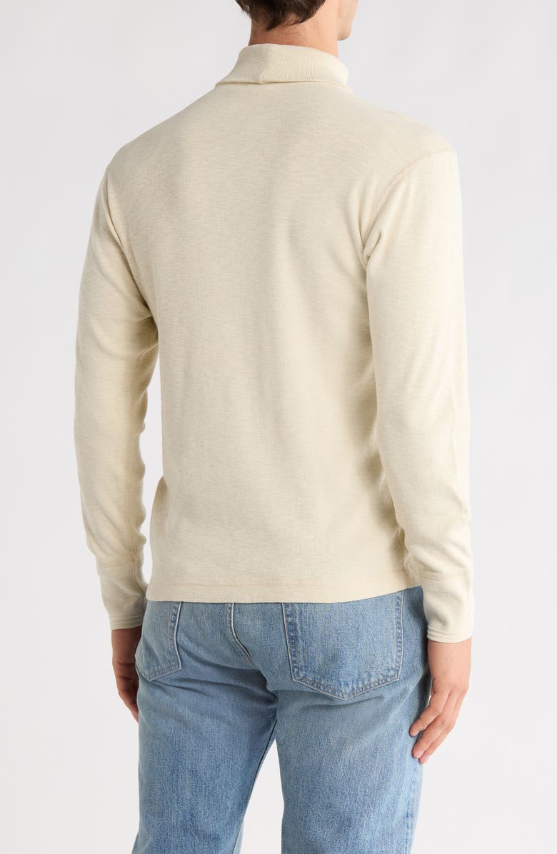 BUCK MASON Sidewinder Long Sleeve Ribbed Turtleneck T-Shirt, Alternate, color, Worn White