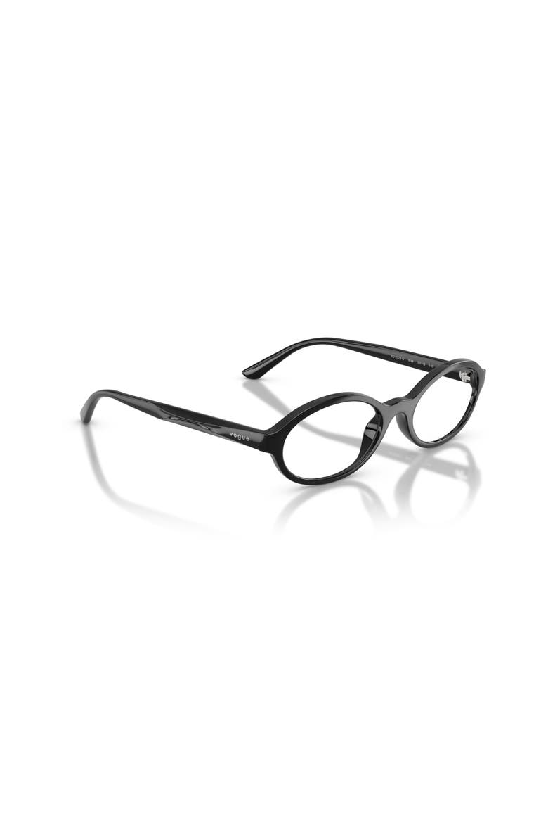 53mm Oval optical glasses, Alternate, color, Black