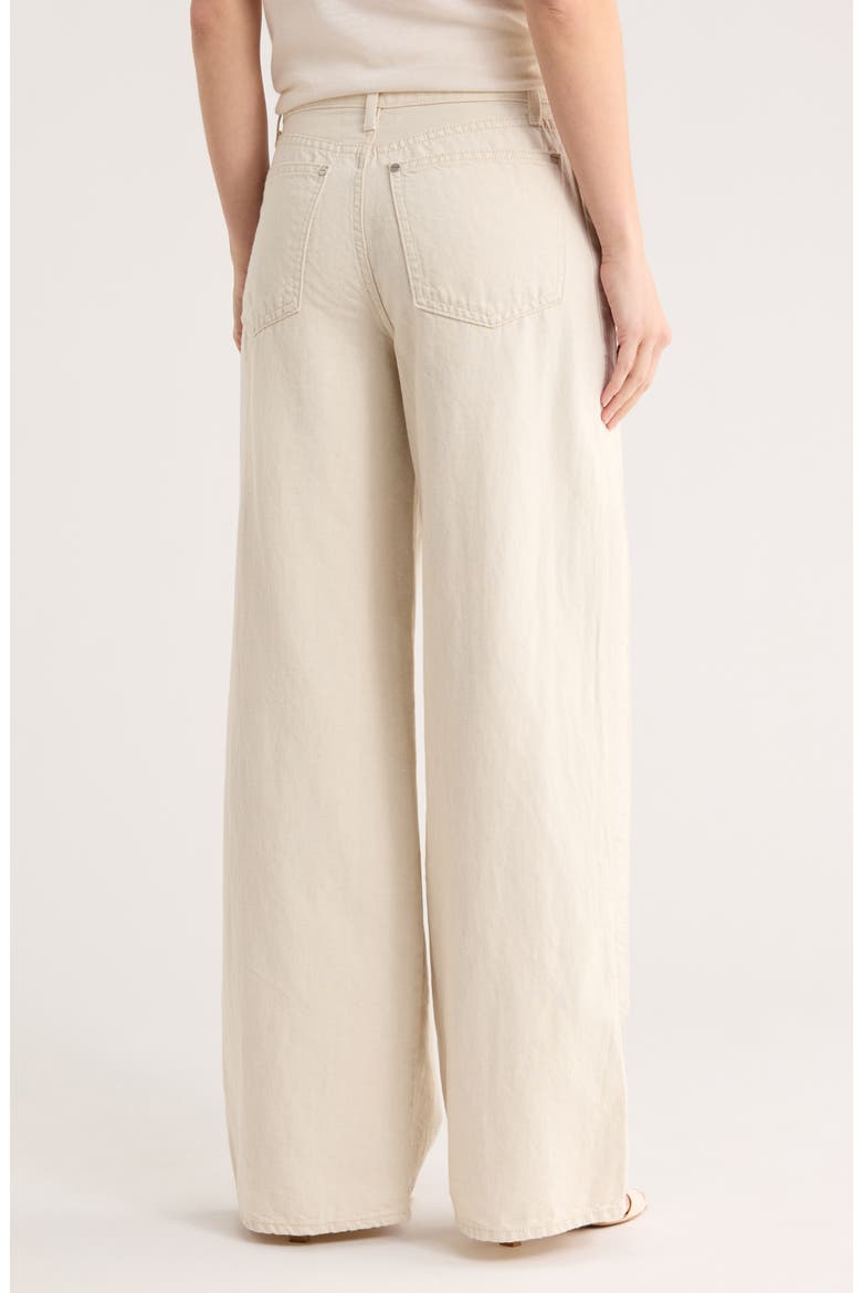 Almost Famous Cotton & Linen Blend Pants, Alternate, color, NATURAL