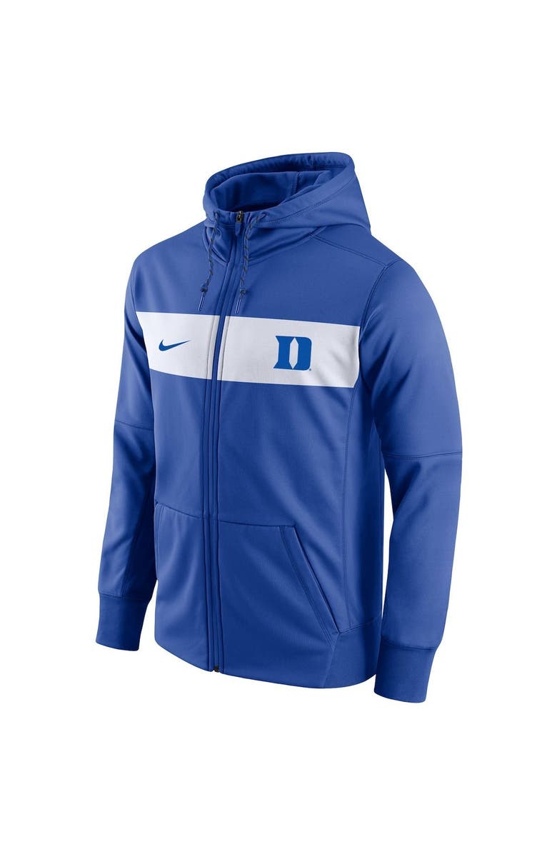 Nike Men's Nike Royal Duke Blue Devils Logo Performance Full-Zip Hoodie, Alternate, color, 